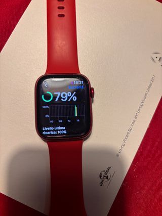 Apple Watch 7 45mm Rosso