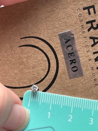 Juego 2 pares pendientes acero FRANIA