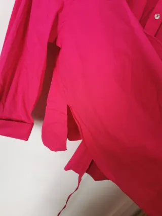 Camisa Mango Mujer Rosa