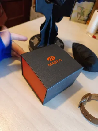 Reloj Marea Negro y Marrón