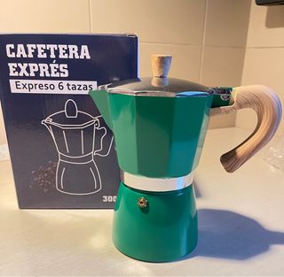 Cafetera Expreso 6 Tazas Verde