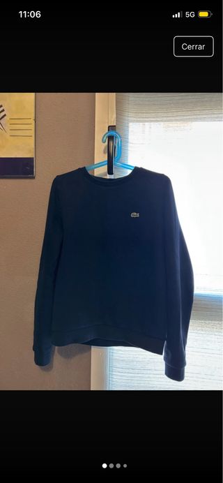 Sudadera Lacoste Negra