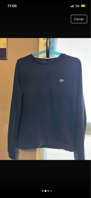 Sudadera Lacoste Negra
