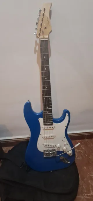 Guitarra Eléctrica Azul + Amplificador
