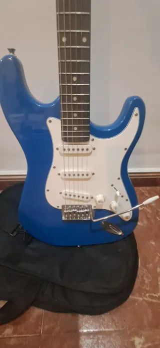 Guitarra Eléctrica Azul + Amplificador