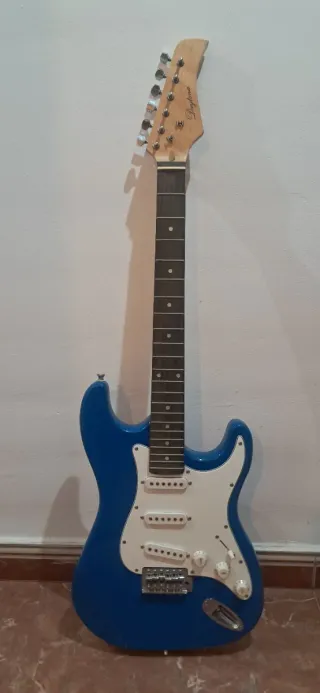 Guitarra Eléctrica Azul + Amplificador