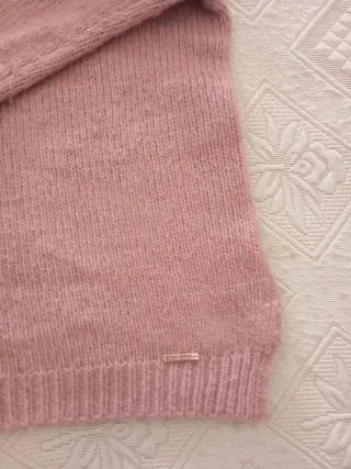 Jersey Tintoretto rosa lentejuelas Talla L