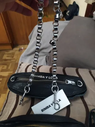 Bolso de mano BIMBA Y LOLA negro