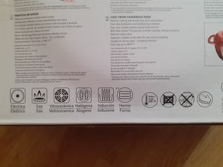 Olla hierro fundido 5'1l todo tipo cocinas + horno