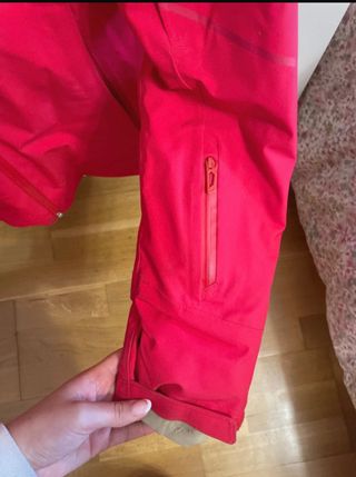 Abrigo de esquí Wedze rojo mujer