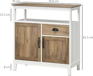 Credenza Mobile Cucina Stile Rustico, Organizzator