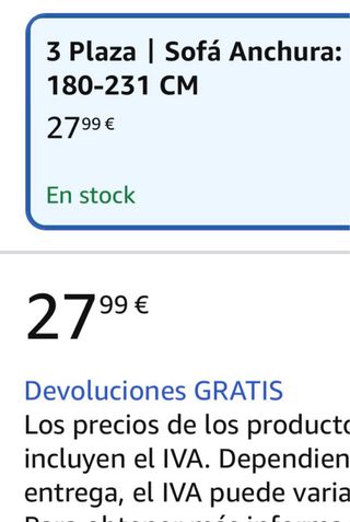 Funda sofá 3 plazas gris