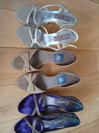 Lote 2 pares sandalias Alex Silva y Lurueña T38