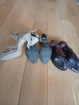 Lote 2 pares sandalias Alex Silva y Lurueña T38