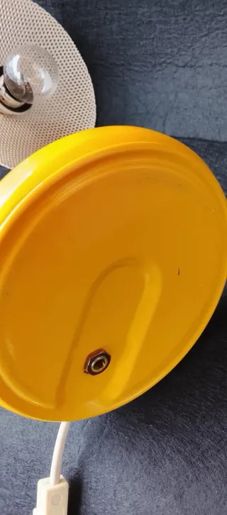 Lampada in metallo da scrivania anni '80