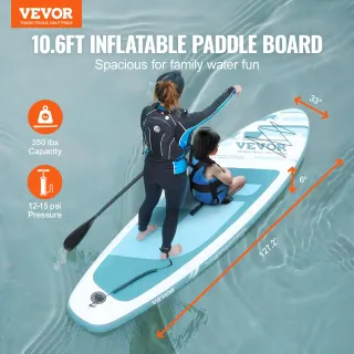 VEVOR Tabla de Paddle Surf Inflable de pvc