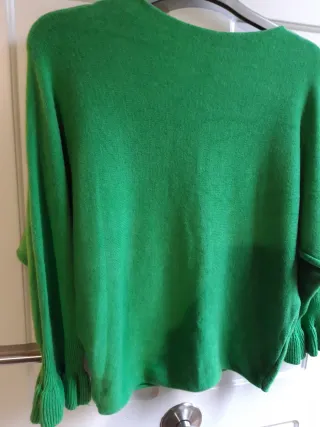 Jersey punto verde talla 48