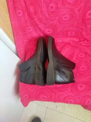 Botines de piel negros Talla 45