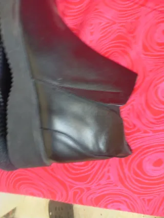 Botines de piel negros Talla 45