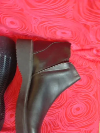 Botines de piel negros Talla 45