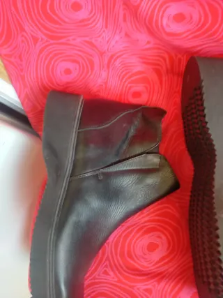 Botines de piel negros Talla 45