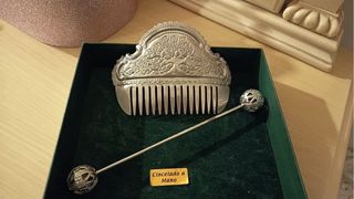 Traje de huertana completo azul