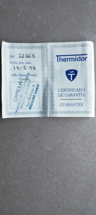 Reloj Thermidor de pulsera dorado