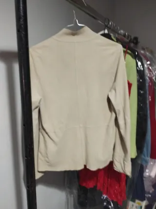 Giacca Mabrun  vera pelle scamosciata Beige M