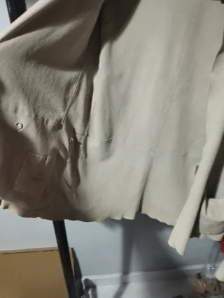 Giacca Mabrun  vera pelle scamosciata Beige M