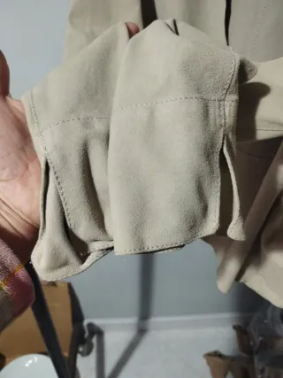 Giacca Mabrun  vera pelle scamosciata Beige M