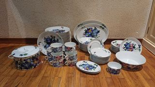 Vajilla Bidasoa Porcelana Floral