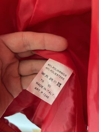 Chaqueta Conbipel acolchada roja talla L