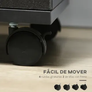 Cajonera archivador negra