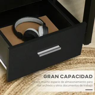 Cajonera archivador negra