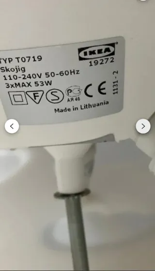 Lámpara de techo infantil blanca