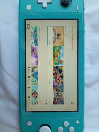 Nintendo Switch Lite + Mario Rabbids + Caricatore