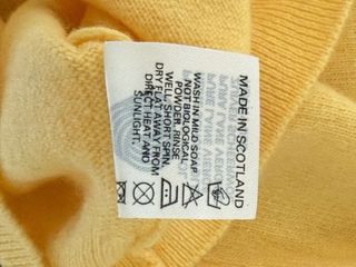 Cárdigan Burberry Vintage Amarillo Talla Única