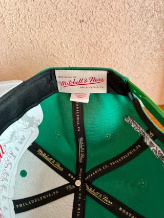 Gorra Mitchell & Ness Boston Celtics Verde/Negra