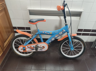 Bicicleta Infantil Disney Aviones Azul