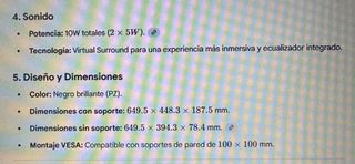 Televisor LG 28 Negro