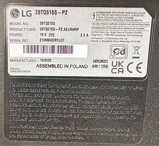 Televisor LG 28 Negro