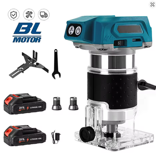 Fresadora Router Inalámbrica 21V Motor brushless