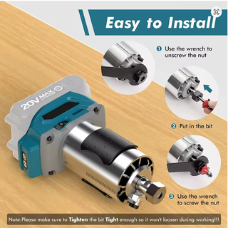 Fresadora Router Inalámbrica 21V Motor brushless