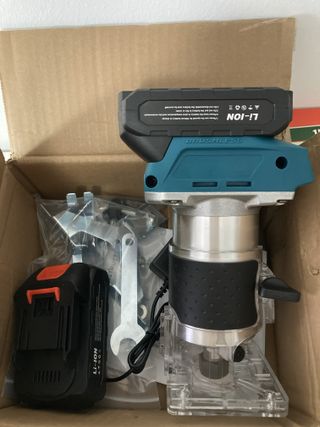 Fresadora Router Inalámbrica 21V Motor brushless