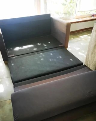 Sofá Cama Ikea Azul marino Tela