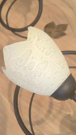 Lámpara de forja con 6 tulipas