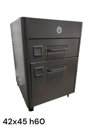 Cajonera industrial metálica gris