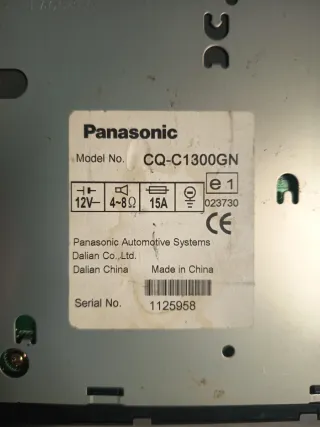 Radio Coche Panasonic