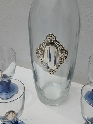 Set Bicchieri e Bottiglia Vintage Made in Italy