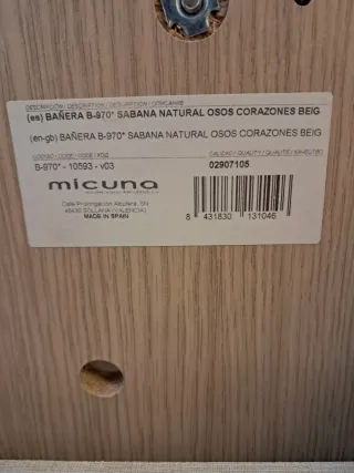 Cómoda MICUNA con bañera